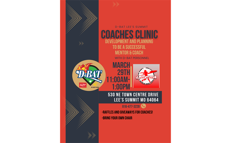 D-Bat of LS - Coaches Clinic 3/29, 11am - 1pm